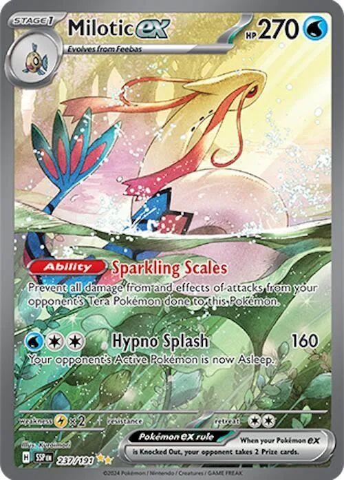 Milotic ex Holofoil card