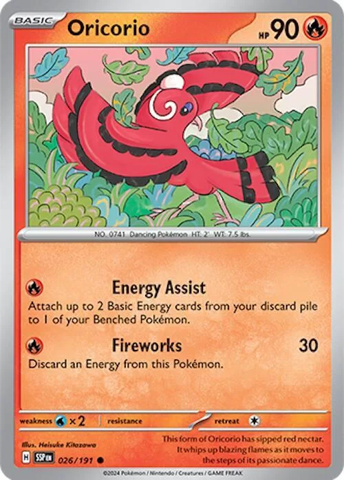 Oricorio card front