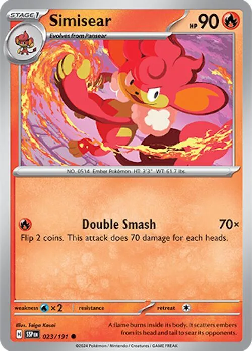 Simisear card front