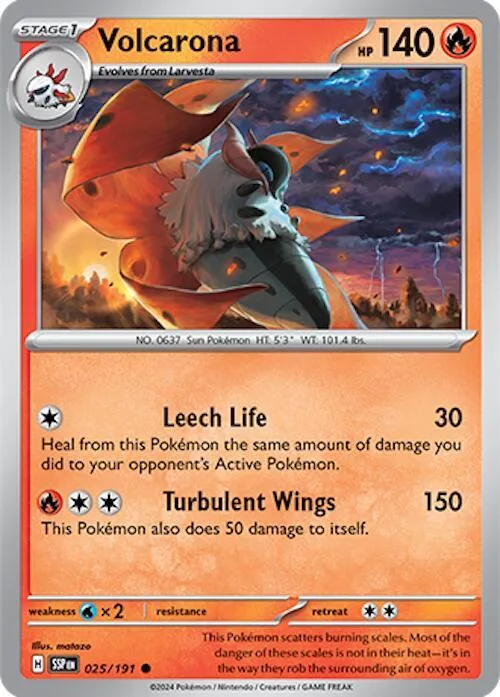 Volcarona card front
