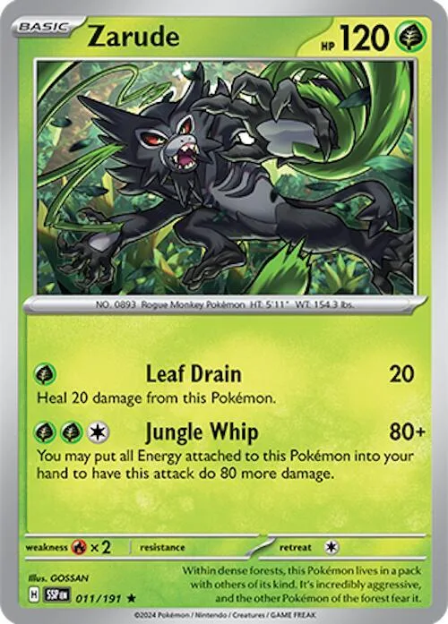 Zarude card front