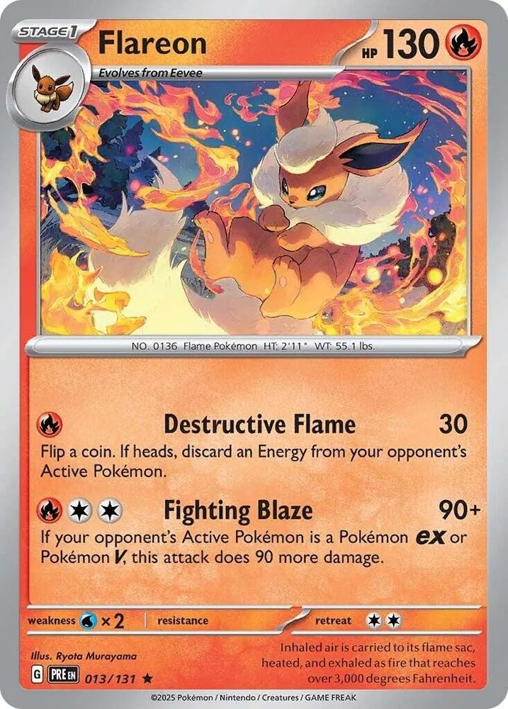 Flareon card front