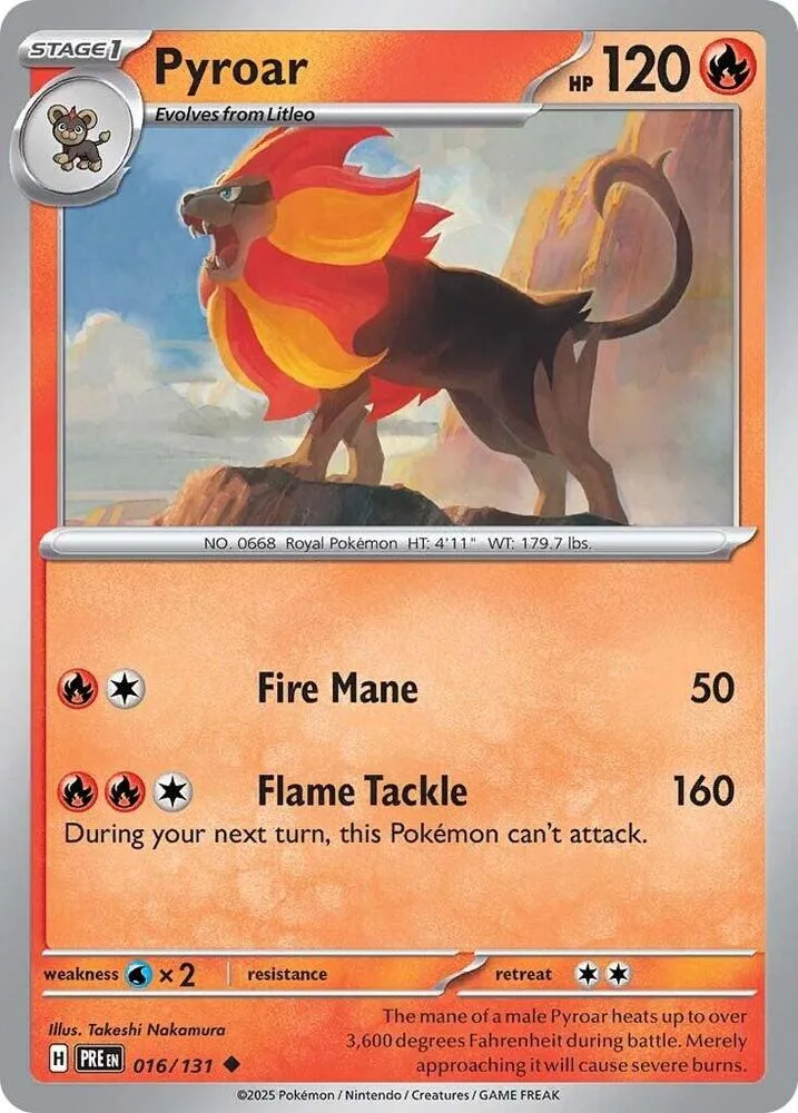 Pyroar card front