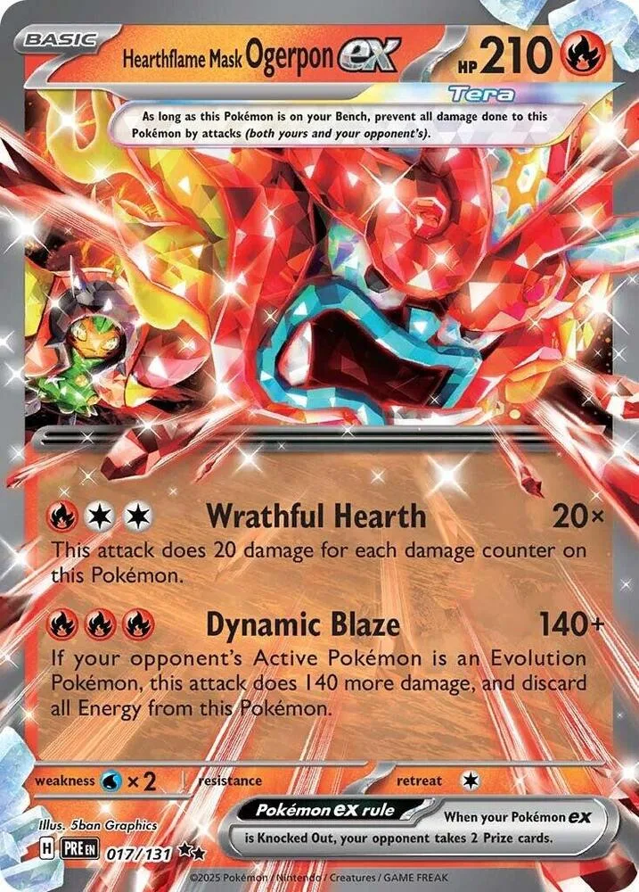Hearthflame Mask Ogerpon ex card front