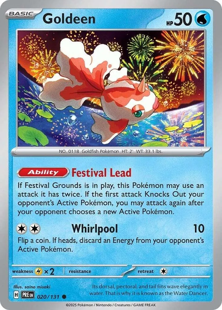 Goldeen card front