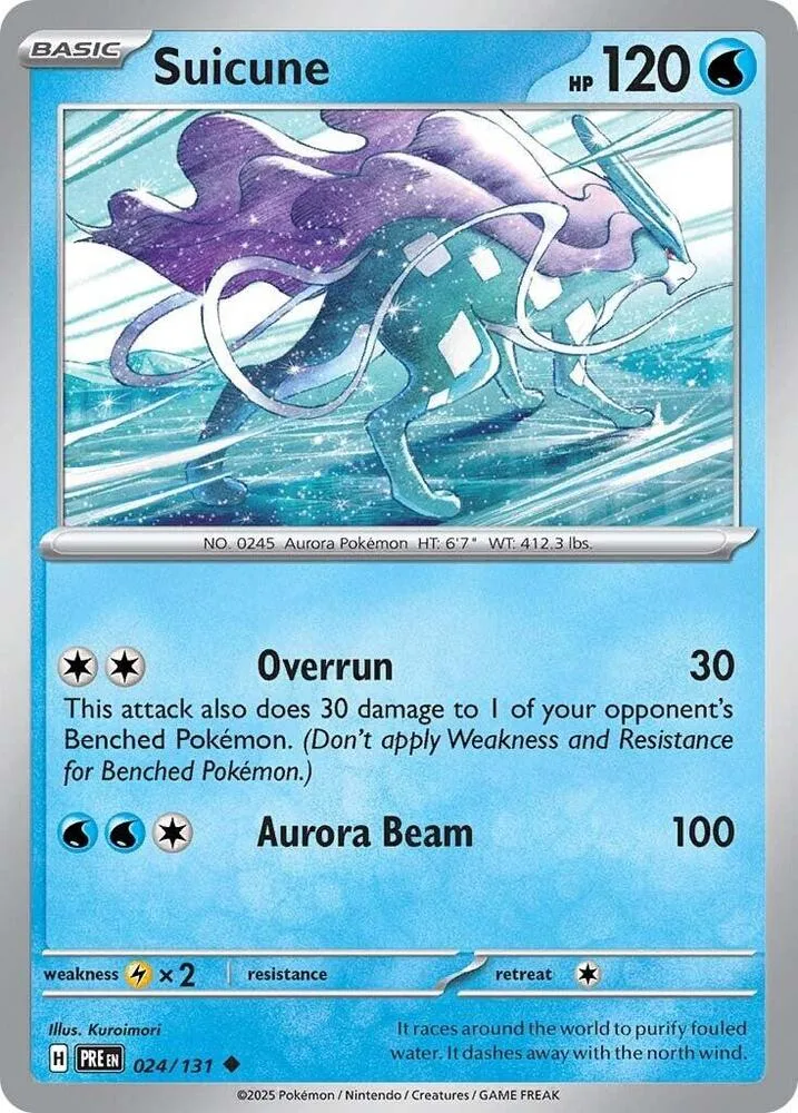 Suicune card front
