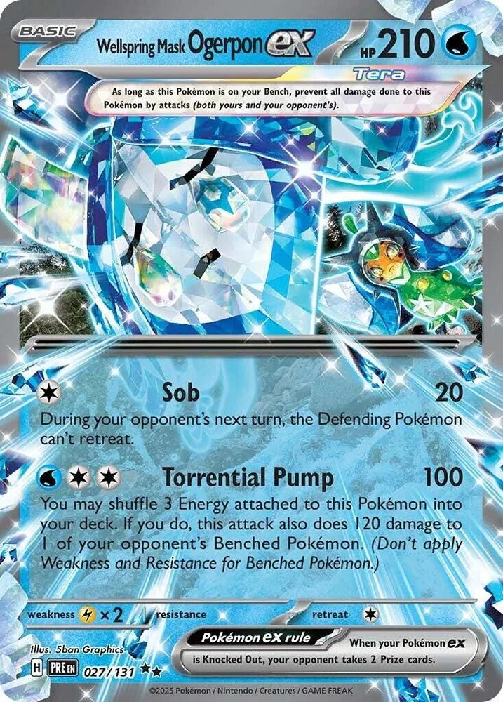 Wellspring Mask Ogerpon ex card front