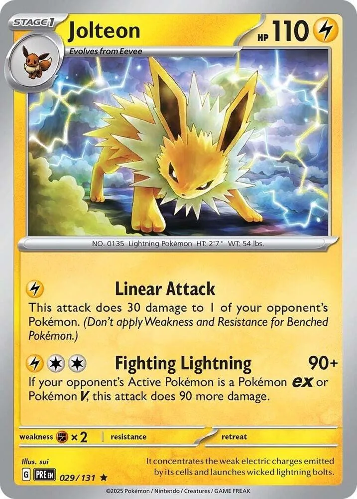 Jolteon card front