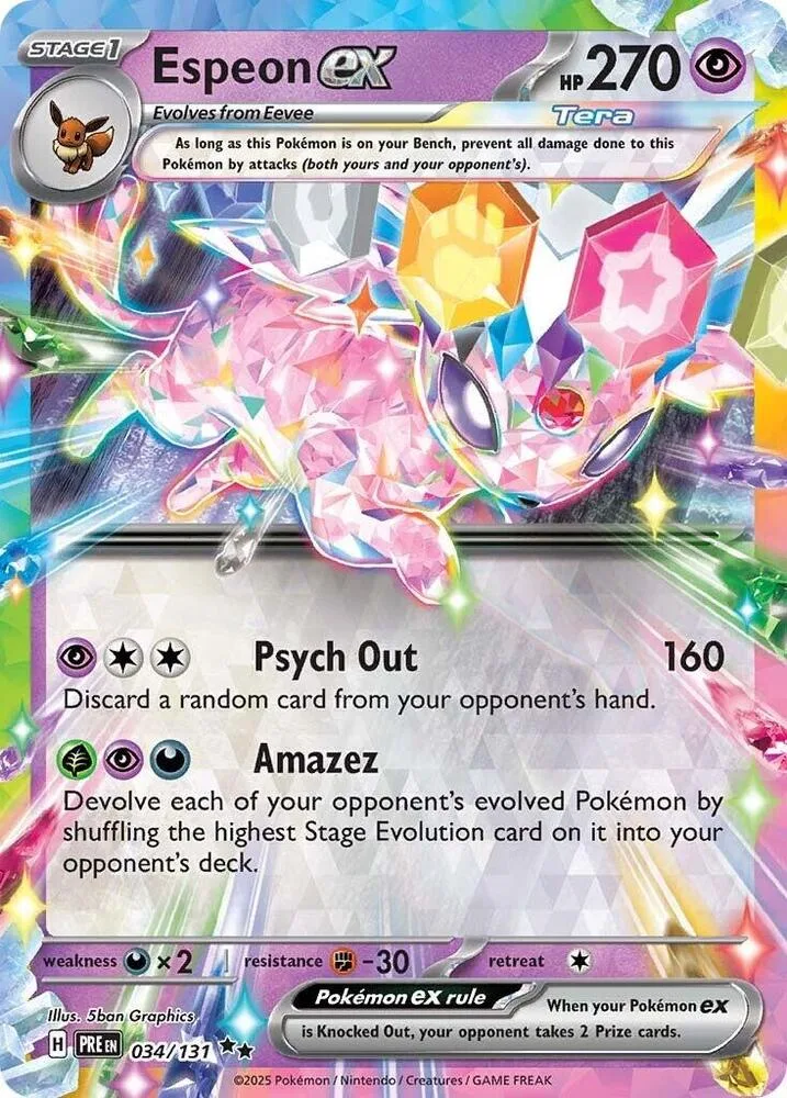 Espeon ex card front