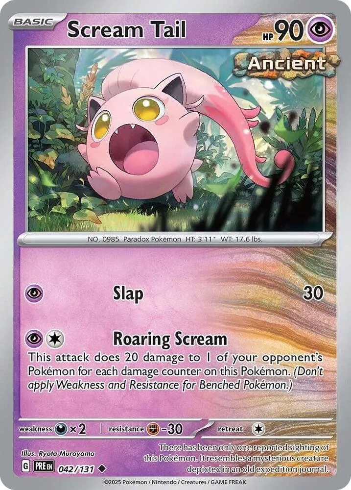 Scream Tail card front