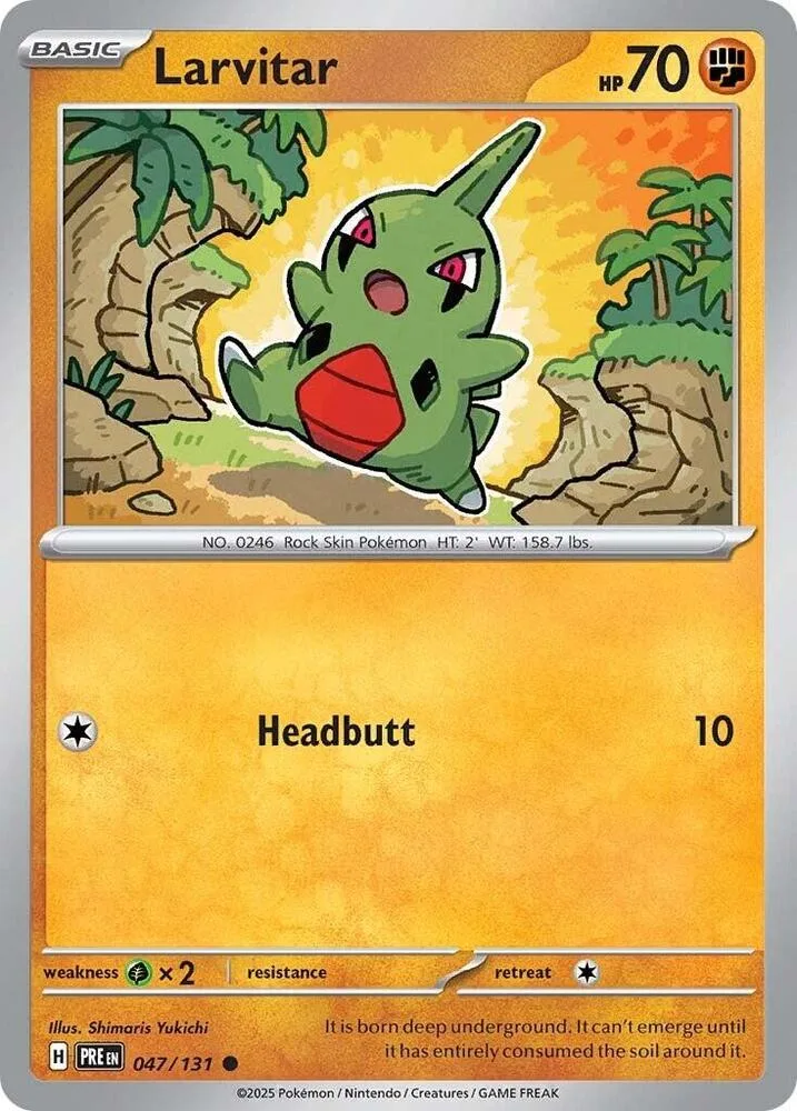 Larvitar card front