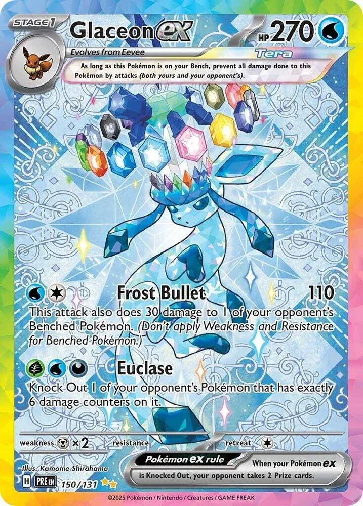 Glaceon ex Holofoil card