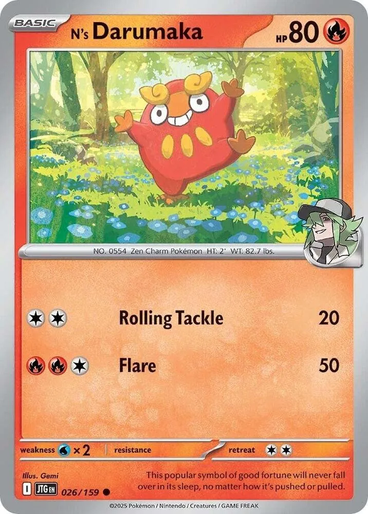 N's Darumaka card front