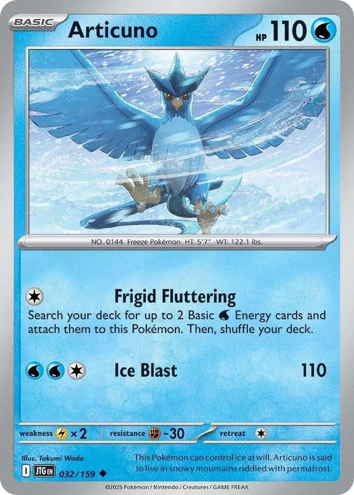 Articuno card front