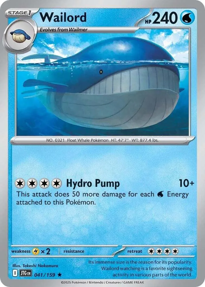 Wailord card front
