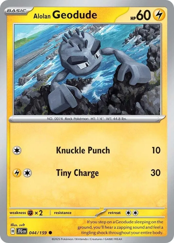 Alolan Geodude card front
