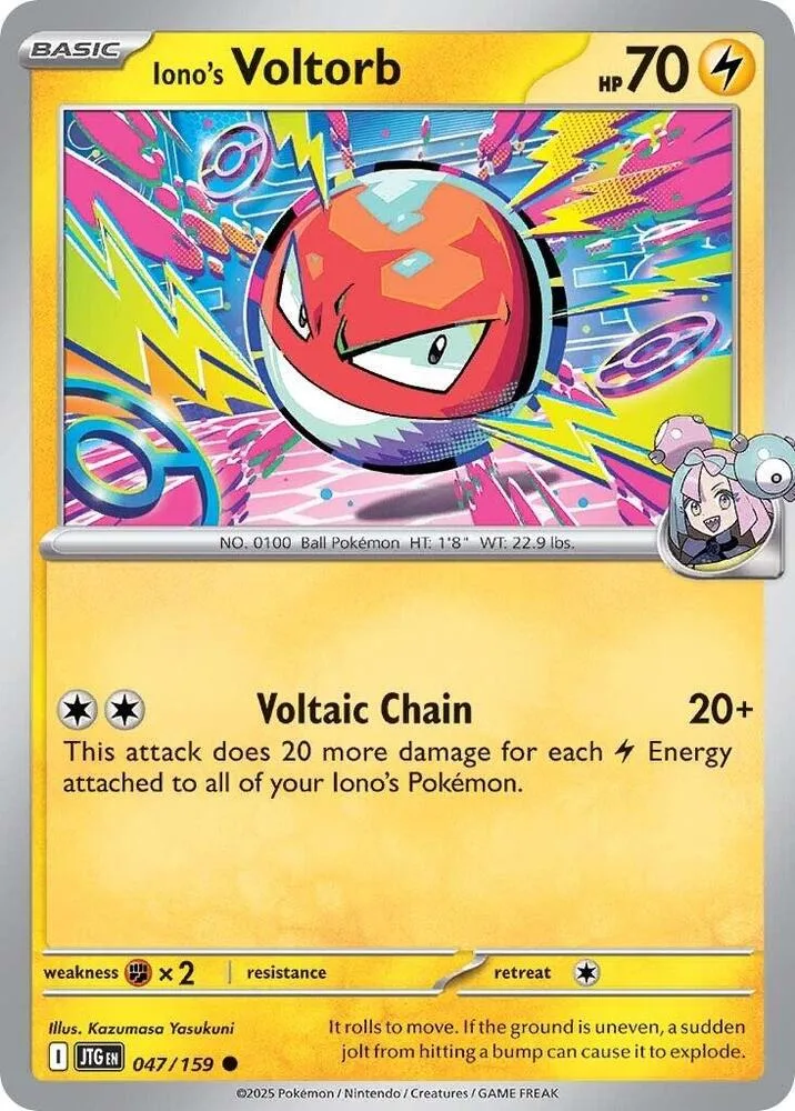 Iono's Voltorb card front