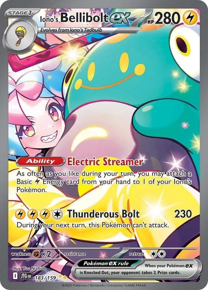 Iono's Bellibolt ex Holofoil card
