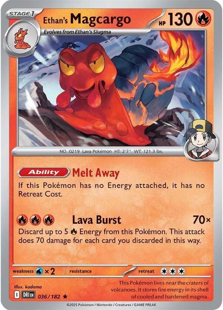 Ethan's Magcargo card front