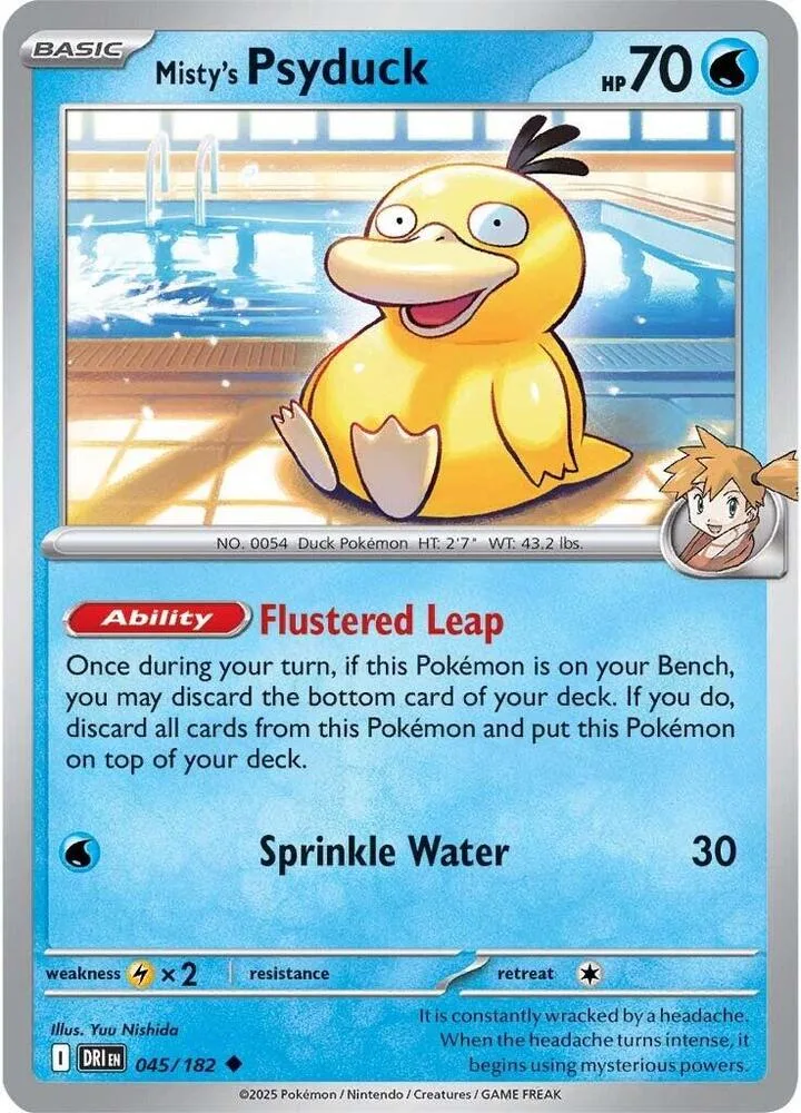 Misty's Psyduck card front