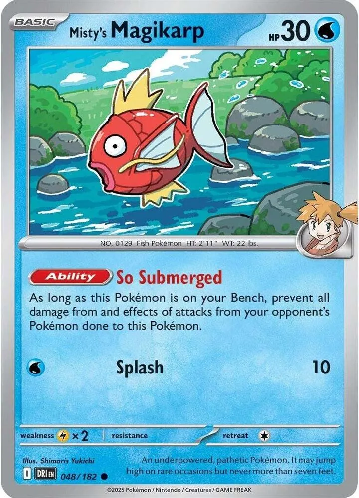 Misty's Magikarp card front