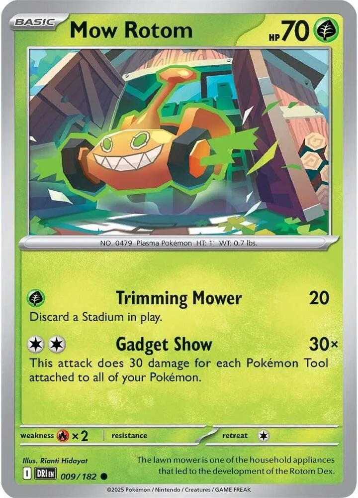 Mow Rotom card front