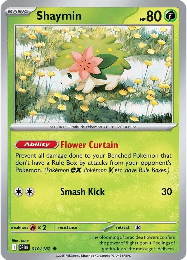 Shaymin card front