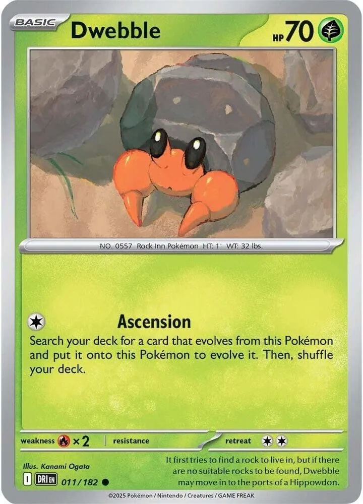 Dwebble card front