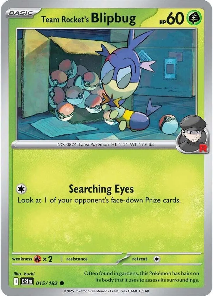 Team Rocket's Blipbug card front