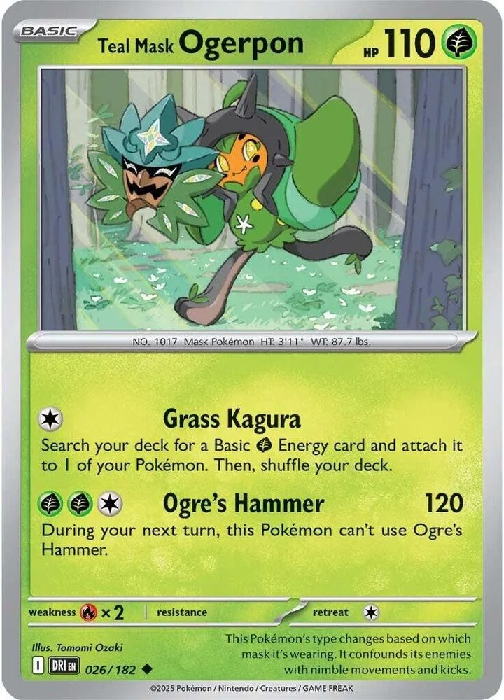 Teal Mask Ogerpon card front