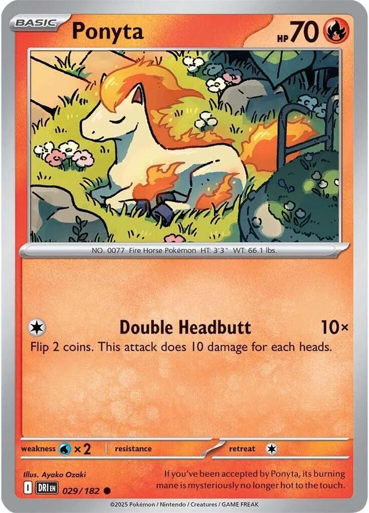 Ponyta card front