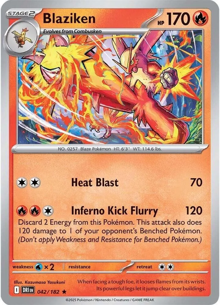 Blaziken card front