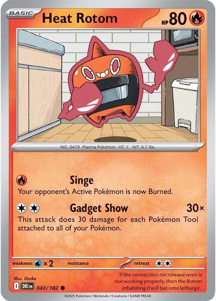 Heat Rotom card front