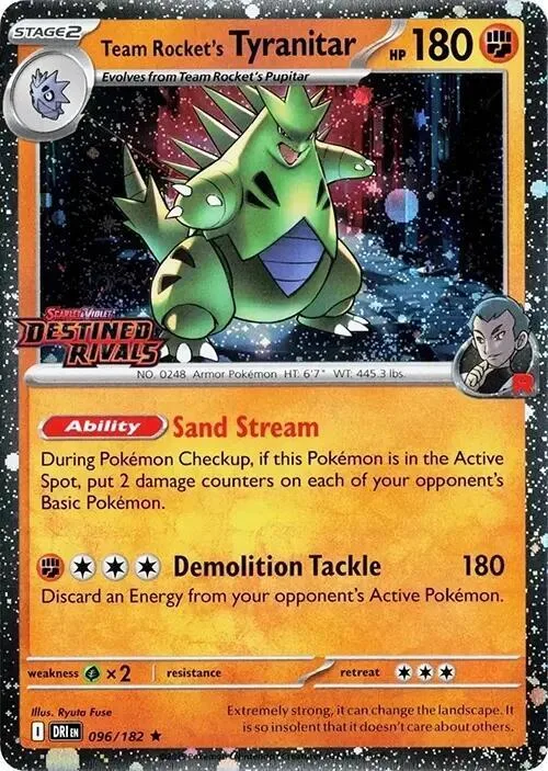Team Rocket's Tyranitar (Prerelease Stamp) thumbnail
