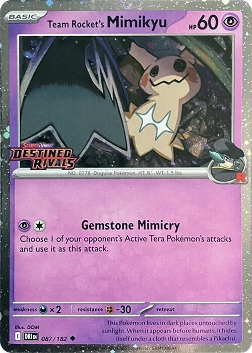 Team Rocket's Mimikyu (Prerelease Stamp) thumbnail