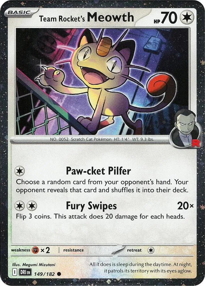 Team Rocket's Meowth (Cosmos Holo) thumbnail