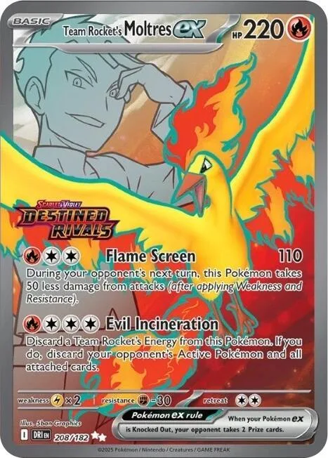 Team Rocket's Moltres ex (Set Stamp) thumbnail