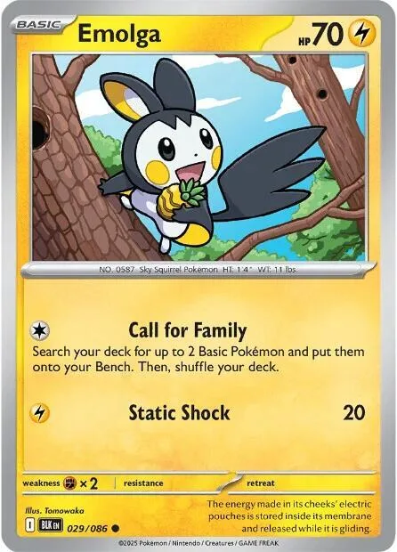 Emolga card front