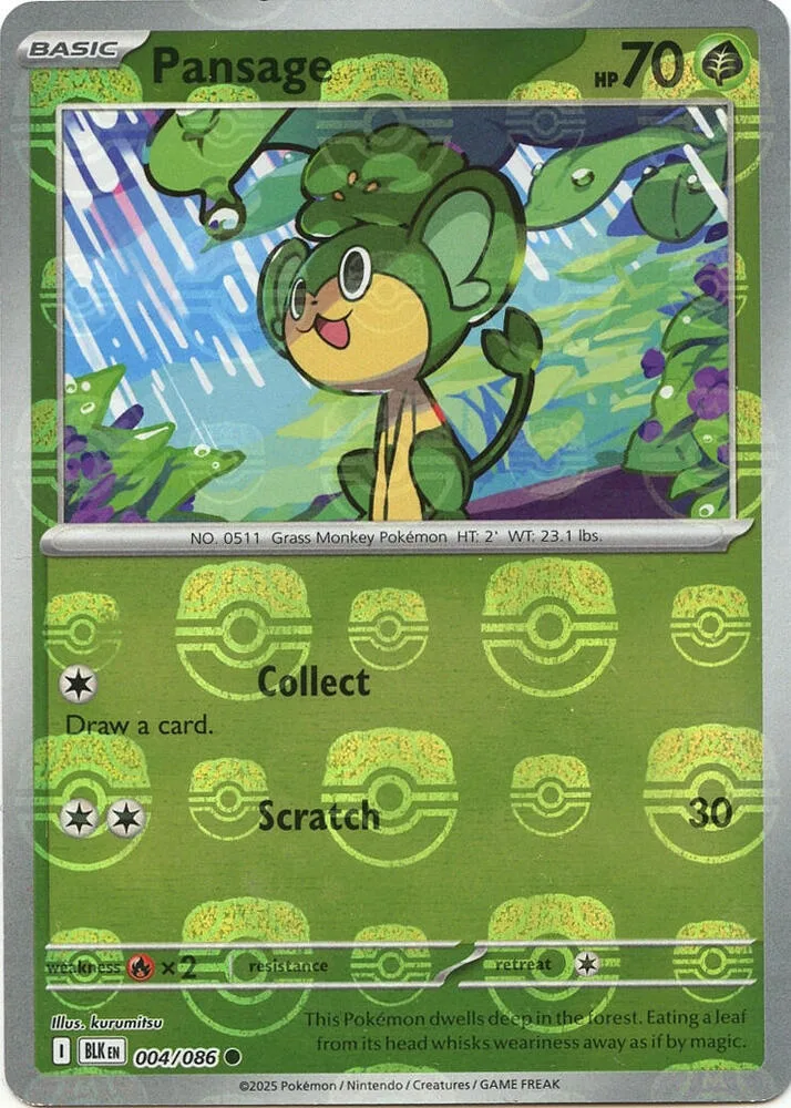 Pansage (Master Ball Pattern) thumbnail