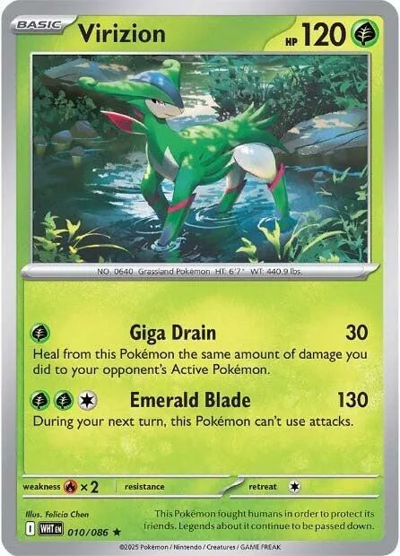 Virizion card front
