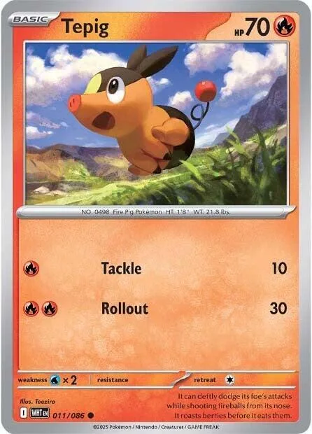 Tepig card front