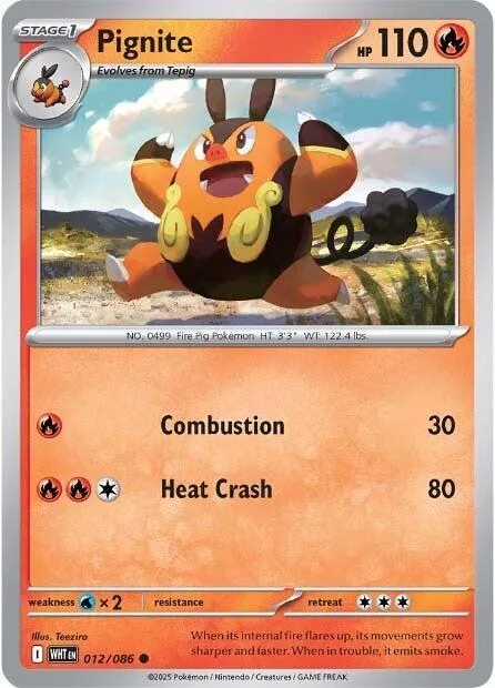 Pignite card front