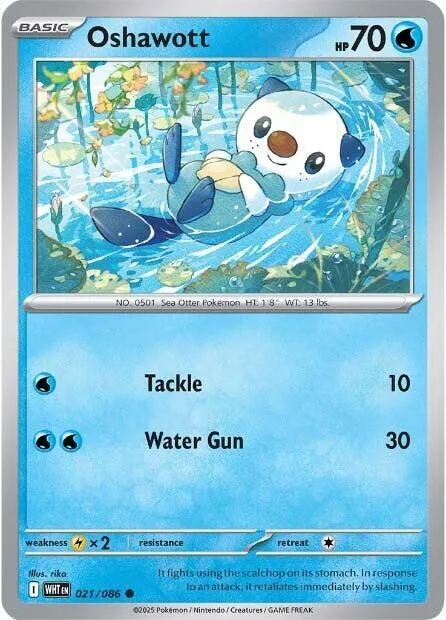 Oshawott card front