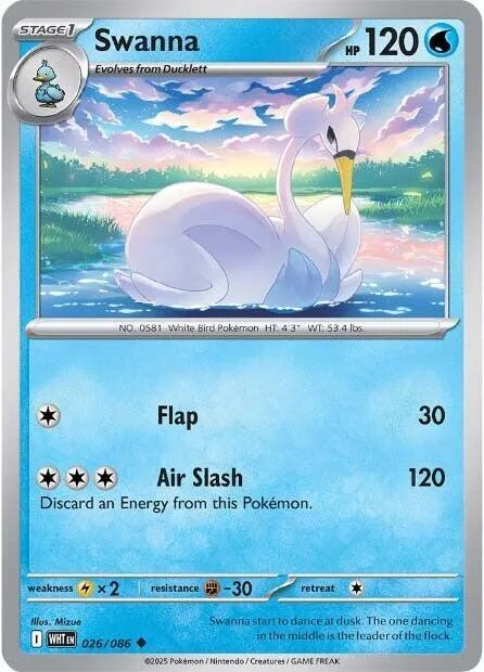 Swanna card front