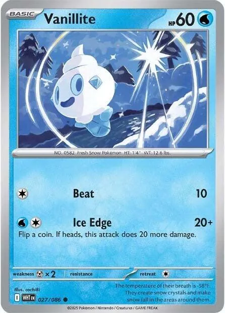 Vanillite card front