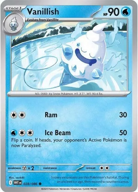 Vanillish card front