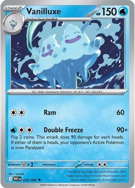 Vanilluxe card front