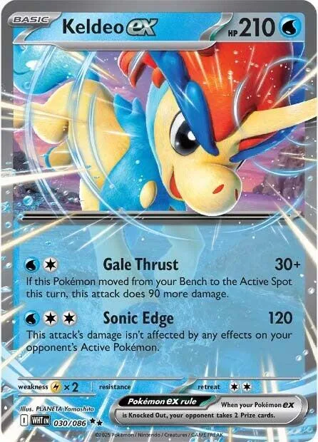 Keldeo ex card front