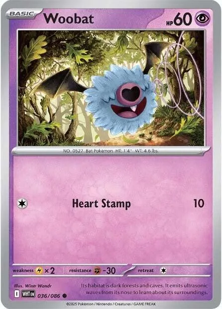 Woobat card front