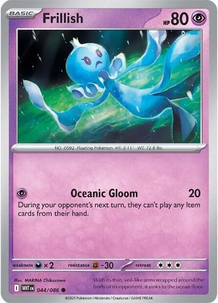 Frillish card front